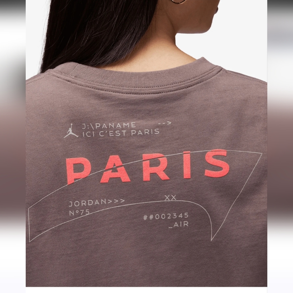 Nike Jordan X Saint-Germain Collab Paris Short Sleeve Boxy  Tee